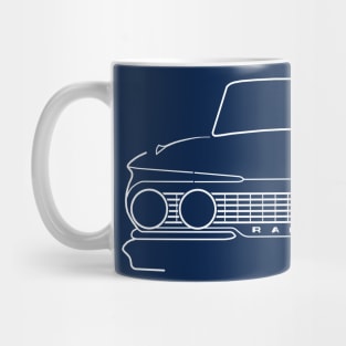 1961 AMC Rambler Classic car white outline Mug